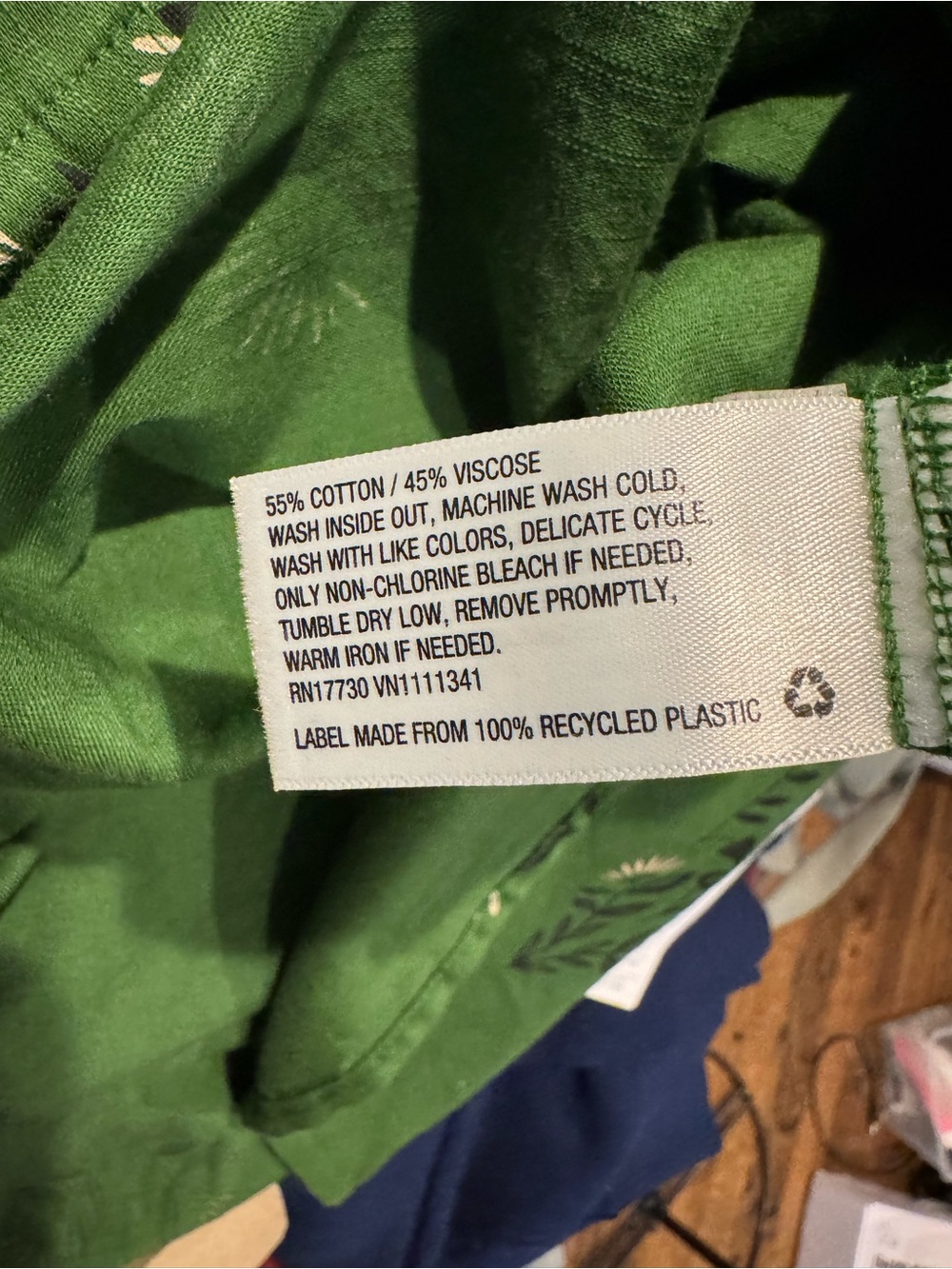 Knox Rose Green Floral  Button-Down Shirt - Picture 3 of 4